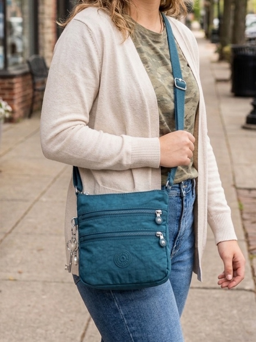 Kipling Keiko Crossbody Mini Bag in Teal